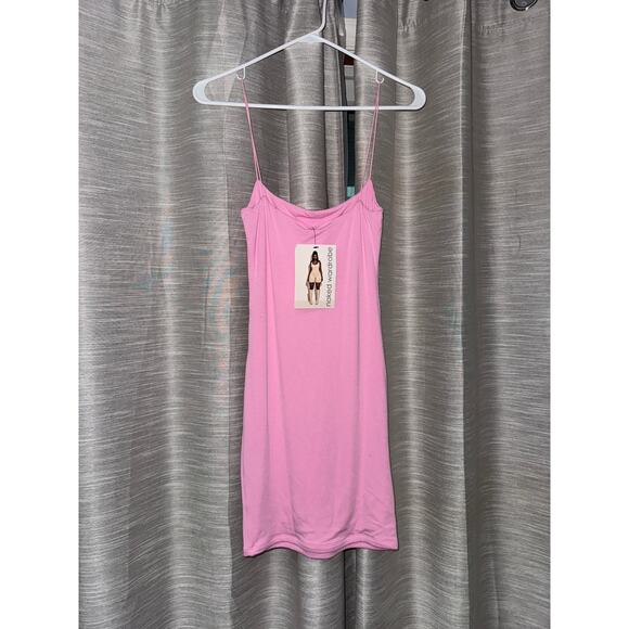 Naked Wardrobe Spagetti strap pink dress size small - NEW - Picture 5 of 5